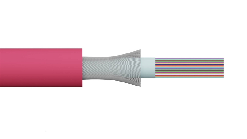 CAVO FIBRA OTTICA LOOSE TUBE 4 FIBRE OM4 INDOOR/OUTDOOR CPR ECA (AL METRO)
