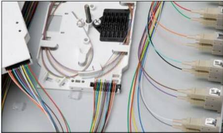 CASSETTA DI GIUNZIONE PER FIBRA OTTICA PER 24 FIBRE
