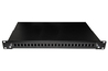 CASSETTO FIBRA OTTICA 24 PORTE PER ADATTATORI LC DUPLEX E SC SIMPLEX 1 UNITA' PER INSTALLAZIONE 19" NERO CON BINARI TELESCOPICI