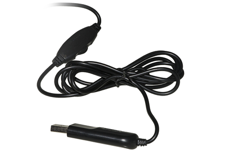 CUFFIA CON MICROFONO ORIENTABILE, CONNETTORE USB E CONTROLLO VOLUME