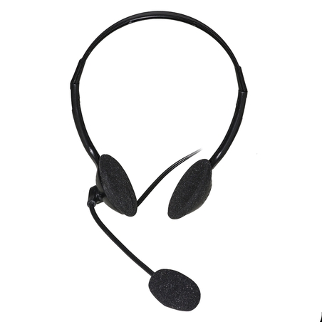 CUFFIA CON MICROFONO ORIENTABILE, CONNETTORE USB-C E CONTROLLO VOLUME