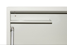 ARMADIO A MURO PER LAPTOP CON CHIUSURA A CHIAVE COLORE GRIGIO CON PISTONI