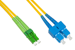 CAVO FIBRA OTTICA LC APC A SC UPC SINGLEMODE DUPLEX  MT.2