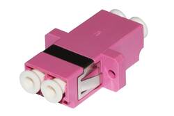 ADATTATORE FIBRA OTTICA LC/LC MULTIMODE DUPLEX OM4