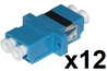 CONFEZIONE 12 ADATTATORI FIBRA OTTICA LC/LC SINGLEMODE DUPLEX