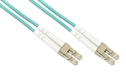 CAVO FIBRA OTTICA LC A LC MULTIMODE DUPLEX OM3 50/125 MT.0,5