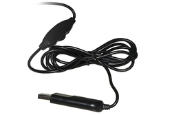 CUFFIA CON MICROFONO ORIENTABILE, CONNETTORE USB E CONTROLLO VOLUME