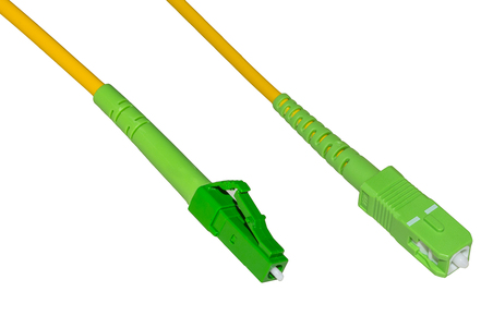 CAVO FIBRA OTTICA APC LC A APC SC SINGLEMODE SIMPLEX  MT.5
