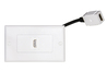 PLACCA MOD 503 CON CONNETTORI HDMI® FEMMINA/FEMMINA CON CAVETTO CM 14