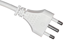 MULTIPRESA 6 PRESE UNIVERSALI ITA/SCHUKO 10/16 A - SPINA 16 A CON INTERRUTTORE BIANCA