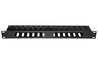 PANNELLO GUIDACAVI PER ARMADI RACK 19" 1U A GABBIA NERO 483X42X70 MM IN METALLO