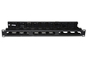 PANNELLO GUIDACAVI PER ARMADI RACK 19" 1U A GABBIA COLORE NERO, ALTA DENSITA' PROFONDITA' 11 CM CON COPERCHIO APRIBILE