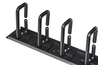 COPPIA PASSACAVI VERTICALI 1U CM ALTEZZA 86,5 NERO