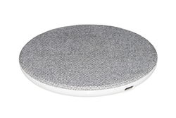 CARICABATTERIA WIRELESS PER SMARTPHONE A RICARICA RAPIDA SUPERFICIE IN TELA POTENZA 10 WATT
