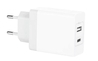 CARICABATTERIA 2 PORTE USB (1 TIPO A + 1 USB-C) DA PRESA MURO DC 5V 3.4A 17W