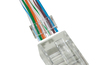 CONFEZIONE 100 CONNETTORI 8 POLI CAT 5E UTP NON SCHERMATO RJ45 CON INSERTO PER CAVO FLESSIBILE