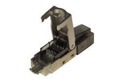 CONNETTORE 8 POLI CAT 6A SCHERMATO RJ45 TOOLESS