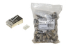 CONFEZIONE 100 CONNETTORI 8 POLI CAT 6 SCHERMATO RJ45 CON INSERTO PER CAVO FLESSIBILE
