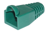 CONFEZIONE 100 COPRICONNETTORI 6MM PER PLUG RJ45 8 POLI CAVO CAT 5E- 6 VERDE