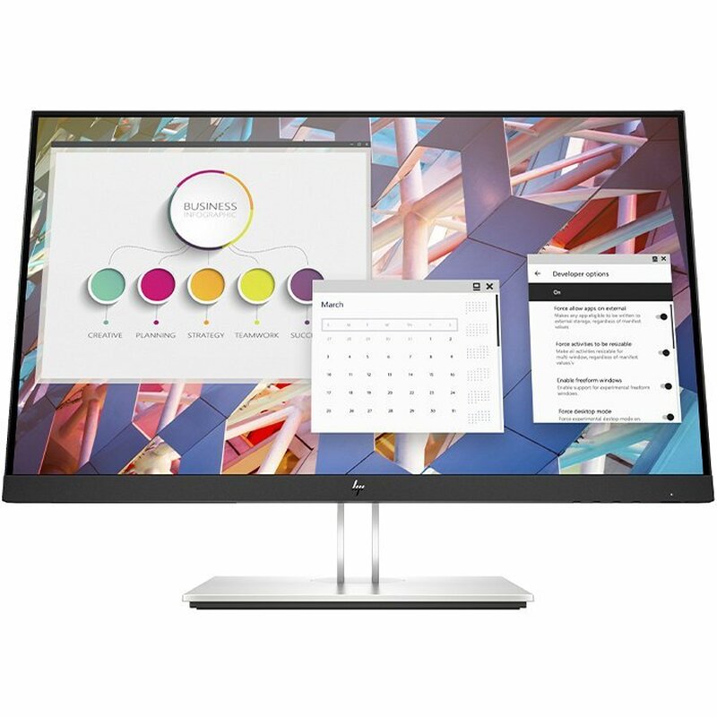 (REFURBISHED) Monitor HP E24 G4 24 Pollici 1920x1080 Full-HD USB VGA HDMI DP Black Silver