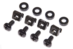 PANNELLO DI PROTEZIONE COLORE NERO 1U CON SPAZZOLA PER ARMADI RACK 19"