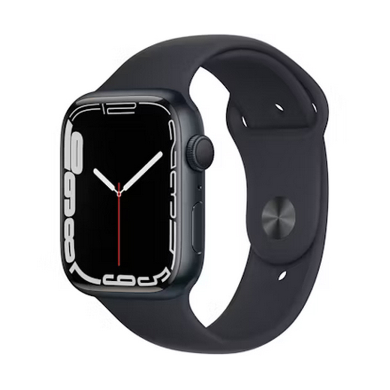 (REFURBISHED) Smartwatch Apple Watch Series 7 GPS (A2474) 45mm 32GB OLED Touchscreen Midnight [Grade C+]