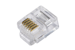 CONFEZIONE 100 PLUG TELEFONICI 6 CONDUTTORI 6 POSIZIONI 6P6C RJ12
