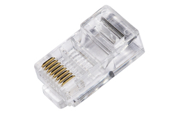 CONFEZIONE 100 CONNETTORI 8 POLI CAT 5E UTP NON SCHERMATO RJ45 PER CAVO FLESSIBILE