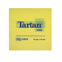 BLOCCO TARTANÂ 7676 GIALLO 76X76MM 100FG 63GR