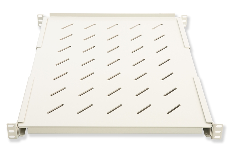 RIPIANO ALLUNGABILE DA 560 A1023 MM PER ARMADI RACK 19" FINO A 1000 MM COLORE GRIGIO CHIARO