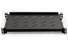 RIPIANO PER ARMADIO RACK 19" ALLUNGABILE 350 MM CON 4 AGGANCI NERO