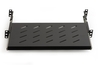 RIPIANO UNIVERSALE PER ARMADIO RACK 19" ESTRAIBILE SU BINARI TELESCOPICI 1 UNITA' NERO 350MM.