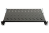 RIPIANO PER ARMADIO 19" 1 UNITA' PROFONDITA' 350 MM. (UNIVERSALE) 4 ATTACCHI (FRONTALE+POSTERIORE) COLORE NERO