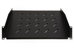 RIPIANO PER ARMADIO 19" 2U PROFONDITA' 350 MM. (UNIVERSALE) COLORE NERO