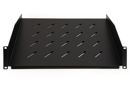RIPIANO PER ARMADIO 19" 2U PROFONDITA' 350 MM. (UNIVERSALE) COLORE NERO