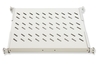RIPIANO UNIVERSALE PER ARMADIO RACK 19" ALLUNGABILE 370-450 MM CON 4 AGGANCI GRIGIO
