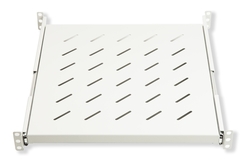 RIPIANO UNIVERSALE PER ARMADIO RACK 19" ESTRAIBILE SU BINARI TELESCOPICI 1 UNITA' GRIGIO 550MM.