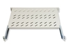 RIPIANO UNIVERSALE PER ARMADIO RACK 19" ALLUNGABILE 570 MM CON 4 AGGANCI GRIGIO