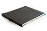 RIPIANO UNIVERSALE PER ARMADIO RACK 19" ESTRAIBILE SU BINARI TELESCOPICI 1 UNITA' NERO 570 MM.