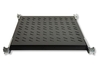 RIPIANO UNIVERSALE PER ARMADIO RACK 19" ALLUNGABILE 570 MM CON 4 AGGANCI NERO