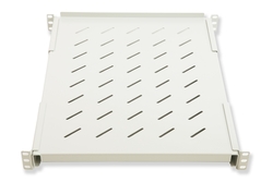 RIPIANO PER ARMADIO RACK 19" ALLUNGABILE 650 MM CON 4 AGGANCI GRIGIO