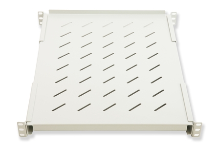 RIPIANO PER ARMADIO RACK 19" ALLUNGABILE 650 MM CON 4 AGGANCI GRIGIO