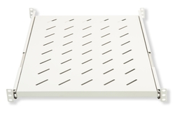 RIPIANO UNIVERSALE PER ARMADIO RACK 19" ESTRAIBILE SU BINARI TELESCOPICI 1 UNITA' GRIGIO 650MM.