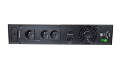 GRUPPO DI CONTINUITA' ONLINE RACK 1000VA/1000W CON 3 PRESE SCHUKO, CON SLOT SNMP