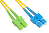 CAVO FIBRA OTTICA SC APC A SC UPC SINGLEMODE DUPLEX  MT.1