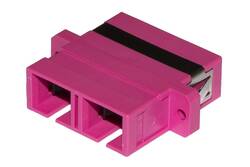 ADATTATORE FIBRA OTTICA SC/SC MULTIMODE DUPLEX OM4