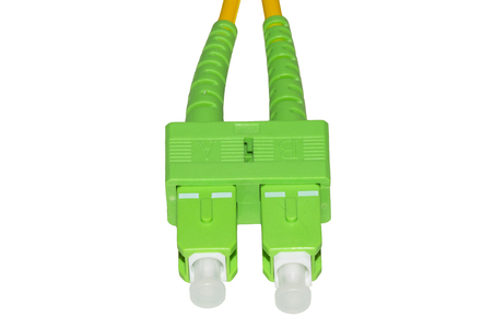 CAVO FIBRA OTTICA APC SC A APC SC SINGLEMODE DUPLEX  MT.3