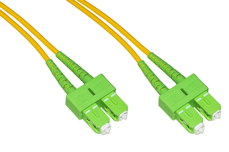 CAVO FIBRA OTTICA APC SC A APC SC SINGLEMODE DUPLEX  MT.5