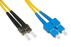 CAVO FIBRA OTTICA SC A ST SINGLEMODE DUPLEX UPC MT.5