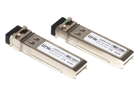 COPPIA  MINIGBIC (SFP+) SINGLEMODE LC 10 Gbps Bi-directional TX/RX 1270/1330 20km